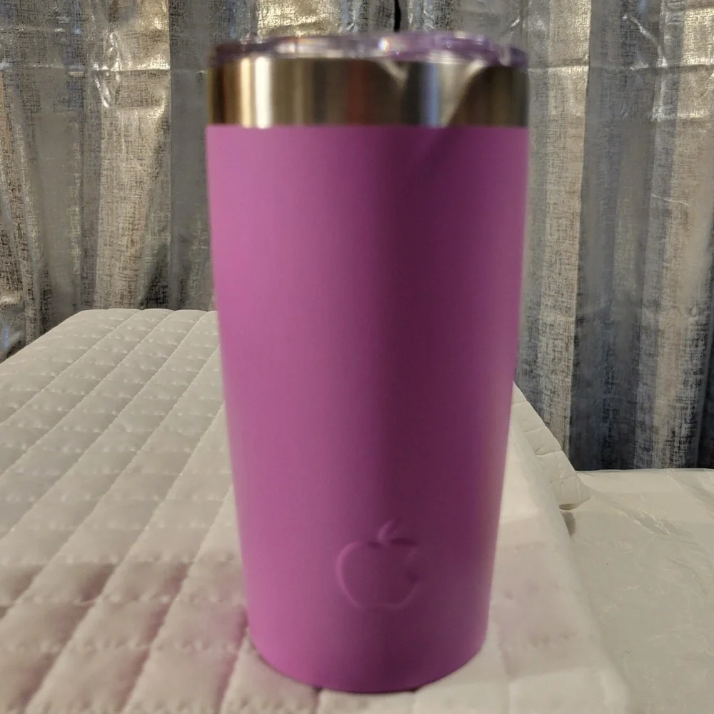 Apple Employee Exclusive Purple Stainless Steel 20oz‎ Tumbler Apple Logo Techie